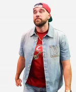 NBA Eastern Conference Finals 2026 Travis Kelce Denim Jacket In Blue