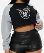 NFL Raiders Crewneck Sweatshirt In Black