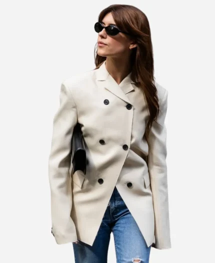NYC 2026 Daisy Edgar-Jones White Blazer