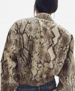 NYC 2026 Renee Rapp Snakeskin Printed Jacket