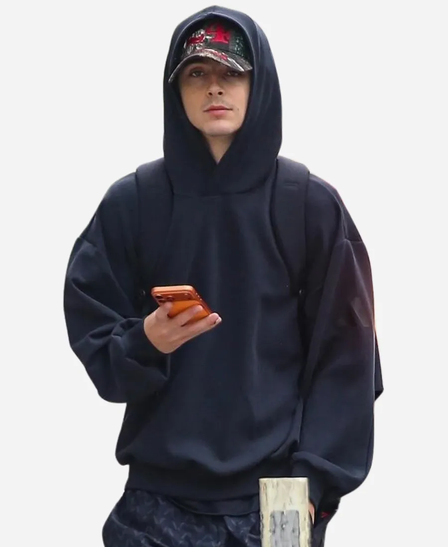 NYC 2026 Timothée Chalamet Black Hoodie NYC 2026 Timothée Chalamet Black Hoodie For Sale