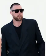 2026 NYC Travis Kelce Black Pinstripe Suit