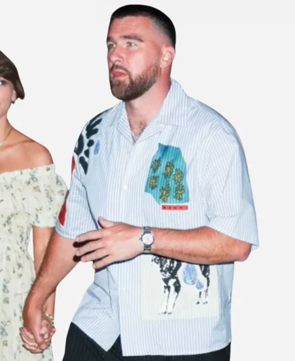 New York City 2026 Travis Kelce Stripe Hawaiian Shirt