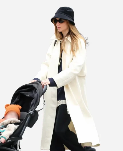 NYC Street Style 2026 Jennifer Lawrence Off-White Trench Coat