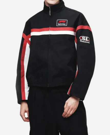 Nahmias F1 Moto Black Bomber Jacket