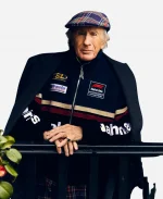 Nahmias x F1 Racing Jakie Stewart Black Leather Jacket