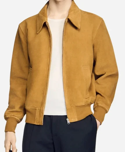 Nate Jacobs Tv Series Euphoria S03 Jacob Elordi Brown Suede Leather Jacket