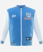 New Zealand Warriors Blue & White Varsity Jacket