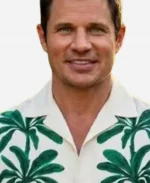 Nick Lachey Perfect Match Floral Print White Shirt