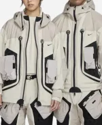 Unisex Nike ISPA Butterfly Waterproof Grey Zipper Jacket