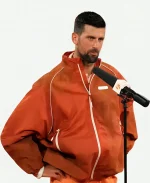 French Open 2026 Novak Djokovic x Lacoste Orange Jacket
