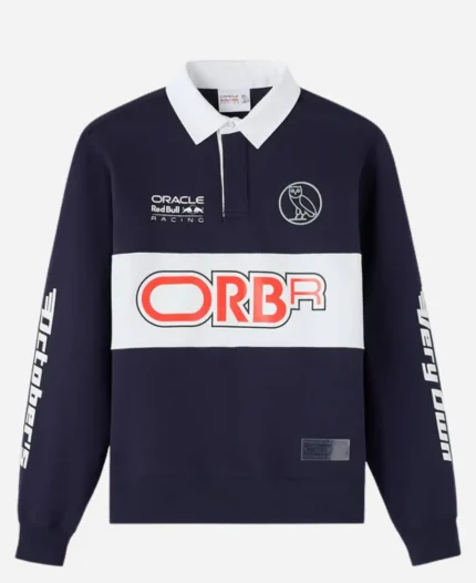 OVO 2026 Red Bull Racing Pit Crew Fleece Rugby Sweatshirt