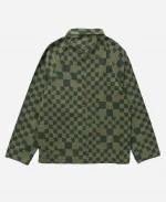 Off Campus Stephen Kalyn Drill Olive Green Printed Jacket