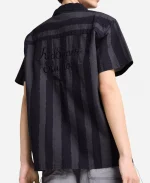 Off Campus S01 Julia Sarah Stone Short Sleeve Black Stripe T-Shirt