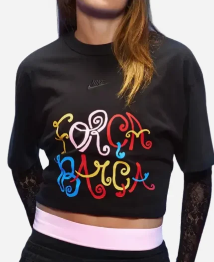 Olivia Rodrigo 2026 Forca Barca Black Pullover T Shirt