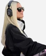 Paris Hilton 2026 Spring Campaign Black Bomber Jacket