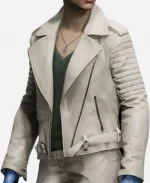 Payday 3 Pearl Leather Jacket In White