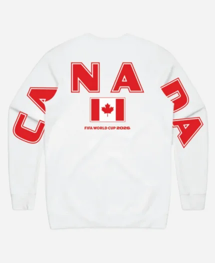 Unisex Peace Collective 2026 FIFA World Cup Canada Spirit White Crewneck Shirt