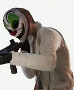 Pearl Video Game Payday 3 White Leather Jacket