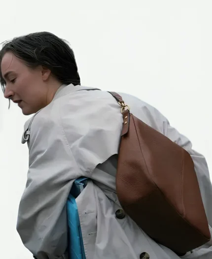 Phoebe Dynevor Thrash 2026 White Cotton Trench Coat