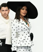 Priyanka Chopra 2026 Met Gala Polka Dot Blazer - White