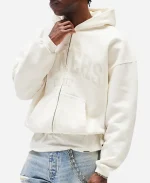Represent Owners Club SS26 Through Zip Hoodie - Off-White