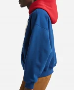 Chenille Logo Patch Navy & Red Hoodie