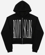 Riot Scars No Friends In The Industry Black Zip-Up Hoodie
