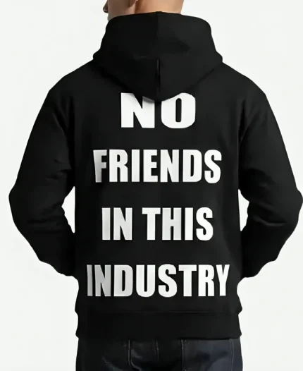Unisex Riot Scars No Friends In The Industry Black Zip-Up Hoodie