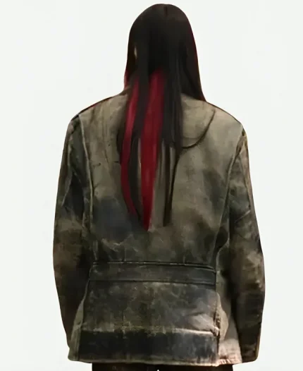Roommates 2026 Auguste Distressed Leather Jacket