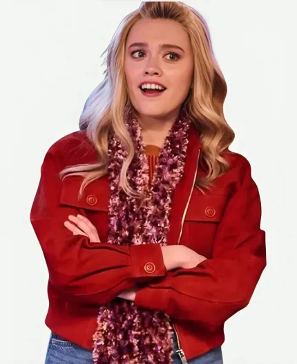 SNL UK Aimee Lou Wood Red Jacket