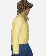 Sabrina Carpenter Broadhurst Theatre 2026 NYC Yellow Leather Jacket