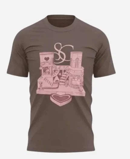Sabrina Carpenter Short n' Sweet Tour Brown T-Shirt