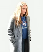 Scarlett Johansson Movie The Exorcist NYC 2026 Grey Wool Coat