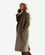 Scarlett Johansson The Exorcist Grey Wool Coat