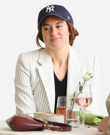 Shailene Woodley Count My Lies Stripes Blazer