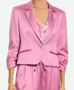 Sharon Newman The Young and the Restless Pink Satin Blazer