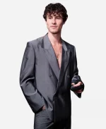 Shawn Mendes NYC 2026 Grey Suit