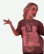 Short n' Sweet Tour House Tour Printed Brown T-Shirt