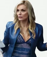 Shyanne Millet Margo's Got Money Troubles 2026 Blue Leather Jacket