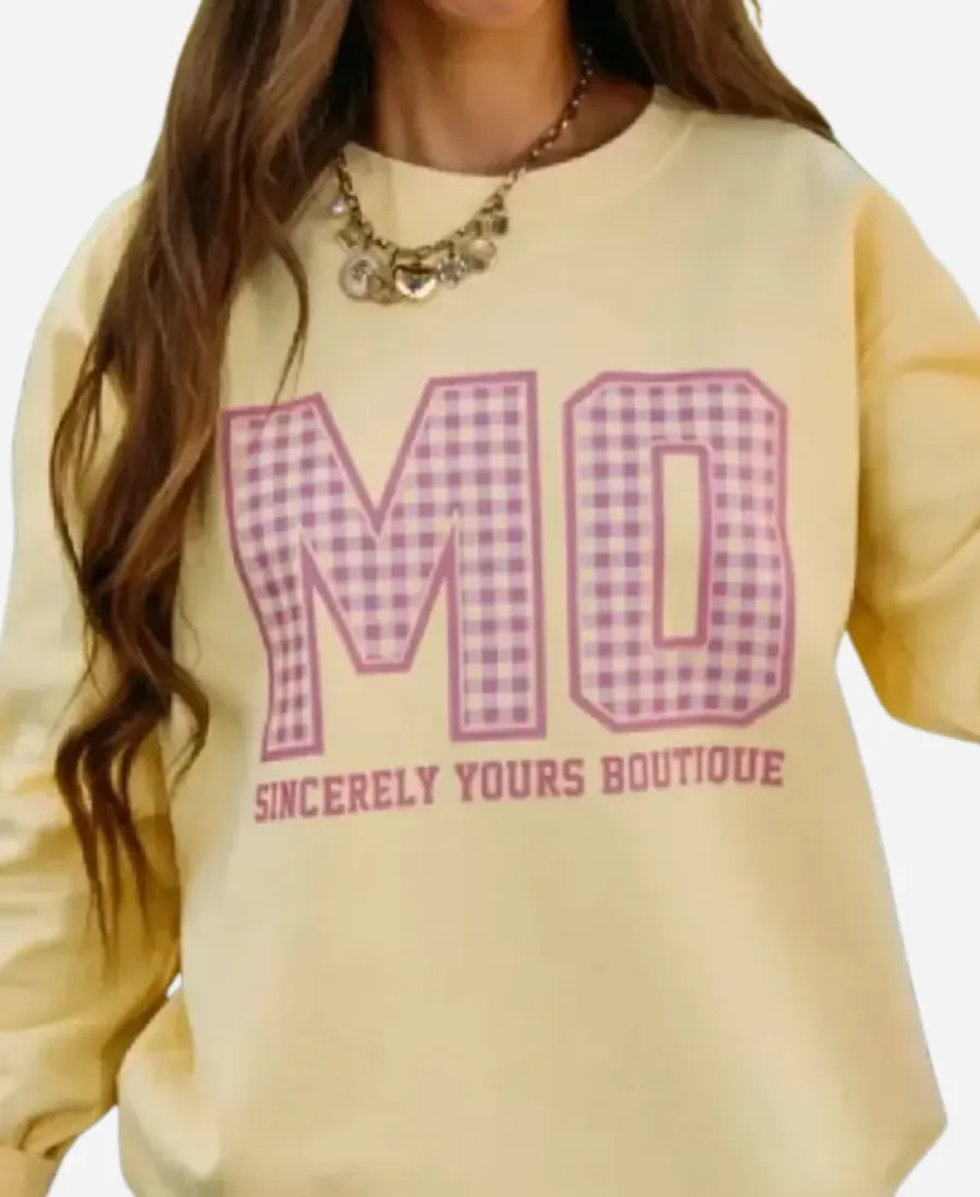 Sincerely Yours Yellow Crewneck Sweatshirt Sincerely Yours Yellow Crewneck Sweatshirt