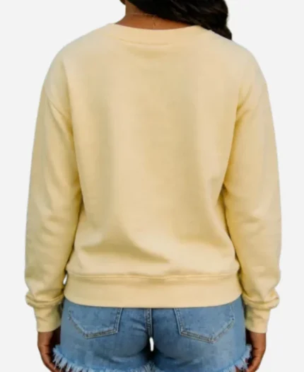 Sincerely Yours Yellow Crewneck Yellow Sweatshirt - For Sale