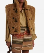 Sonja Sohn Tv Series Will Trent S04 Amanda Wagner Brown Sherpa Vest