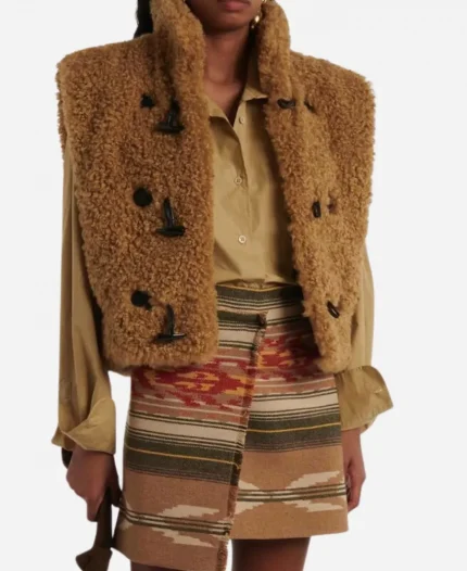 Sonja Sohn Tv Series Will Trent S04 Amanda Wagner Brown Sherpa Vest