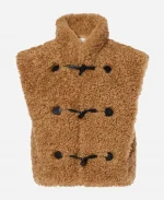 Sonja Sohn Will Trent S04 Brown Sherpa Vest