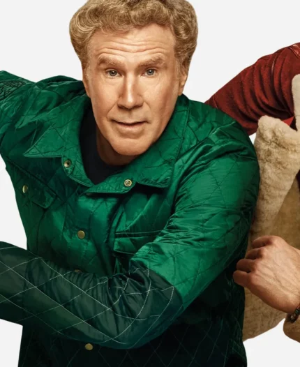 Spirited Will Ferrell Green Coat