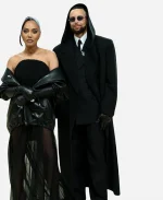 Stephen Curry 2026 Met Gala Black Oversized Hooded Wool Coat