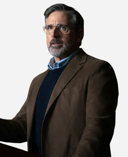 Steve Carell Rooster 2026 Brown Blazer