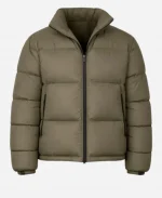 Steve Carell TV Series Rooster 2026 Greg Russo Grey Puffer Jacket