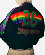 Supreme x Mitchell & Ness Black Varsity Jacket